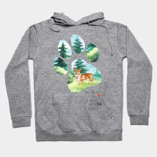 Pawprint Corgi Hoodie